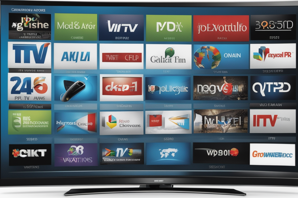 Example of IPTV interface on a smart TV